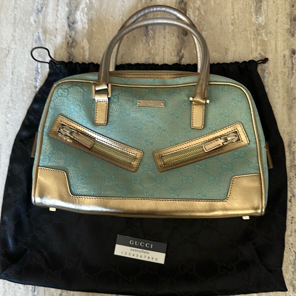 Authentic Gucci top handle satchel